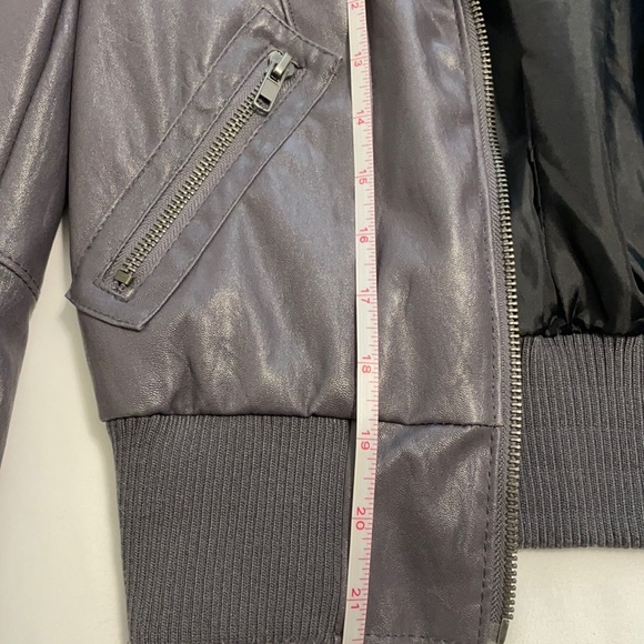 Material Girl Gray Bomber S - Picture 4 of 4